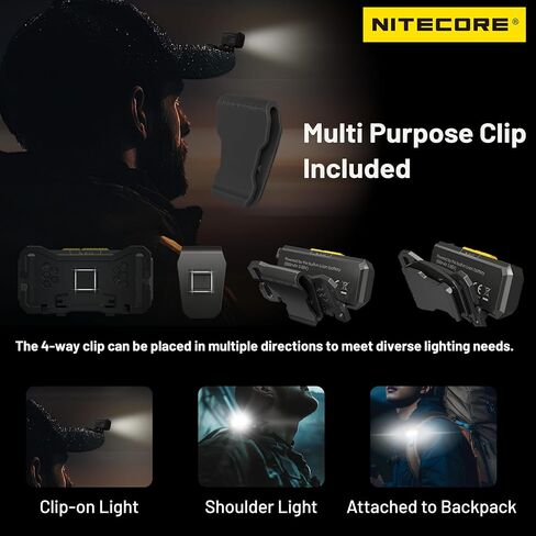 Nitecore NU27 أبيض 600 لومن خفيف الوزن للغاية ودرجات حرارة متعددة الألوان كشافات خارجية USB-C قابلة لإعادة الشحن علامة المصباح in Saudi Arabia