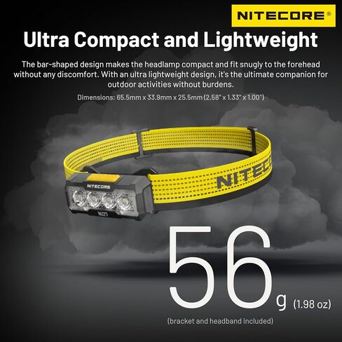 Nitecore NU27 أبيض 600 لومن خفيف الوزن للغاية ودرجات حرارة متعددة الألوان كشافات خارجية USB-C قابلة لإعادة الشحن علامة المصباح in Saudi Arabia