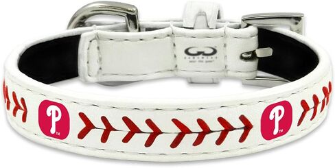 MLB Classic Leather Baseball Dog Collar in Saudi Arabia