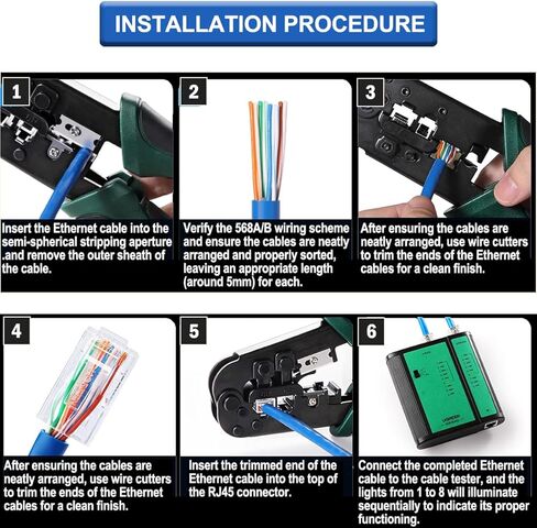 Cat6 RJ45 Ends, Cat6/Cat5e RJ45 Pass Through Connectors, Transparent Ethernet Cable Crimp Connectors UTP Network Plug with End Covers - 60set in Saudi Arabia