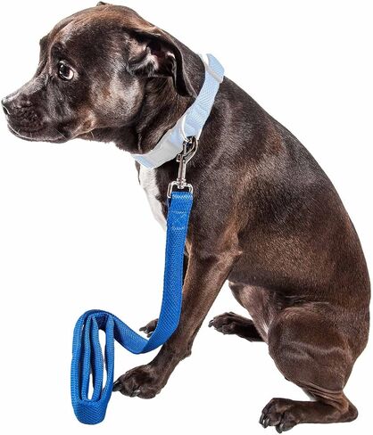 مقود الكلاب الشبكي من Pet Life ® يتميز بشبكة مزدوجة الجوانب للتهوية - يتصل بأي حزام أو طوق للكلاب مع خطاف دوار لسحب مقود الحيوانات الأليفة متعدد الاتجاهات in Saudi Arabia
