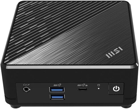 كمبيوتر صغير MSI Cubi N ADL: Intel Pentium N200، Intel UHD، ذاكرة 4 جيجابايت، 128 جيجابايت M.2 SSD، WiFi، شاشة مزدوجة، Window 11 pro: أسود ADL-065US in Saudi Arabia