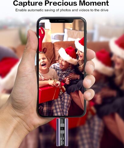 محركات أقراص فلاش سعة 64 جيجابايت مخصصة لأجهزة iPhone iPad Android وأجهزة الكمبيوتر، وحدة تخزين ذاكرة USB للصور ومقاطع الفيديو، التوصيل والتشغيل لا يتطلب تطبيق (أرجواني غامق) in Saudi Arabia