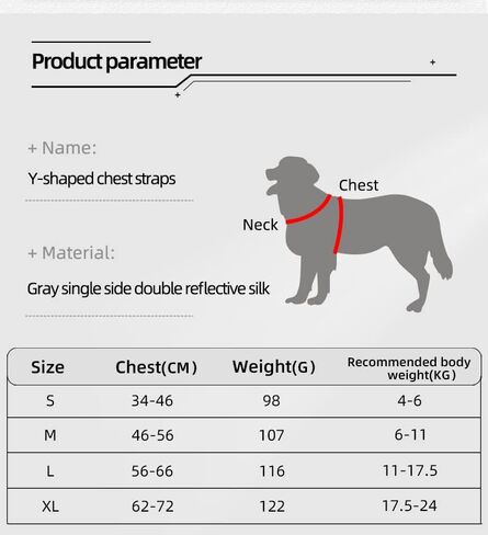 New Dog Chest Harness Saddle Pet Chest Harness Breathable Reflective Dog Harness with Random Color (Plink Blue Orange Purple) 5.23ft Dog Leash (Black, L) in Saudi Arabia