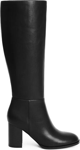 Womens Knee High Brown Boots Round Toe Block Heel Tall Boots Womens Fall boots for Women Size 8 in Saudi Arabia