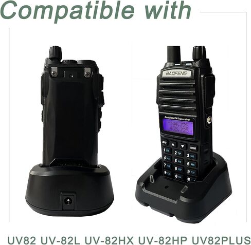 Baofeng الأصلي UV82 الولايات المتحدة شاحن بطارية LED CH-8 ل Baofeng UV82 UV-82L UV-82HX UV-82HP UV82 زائد اتجاهين راديو الملحقات in Saudi Arabia