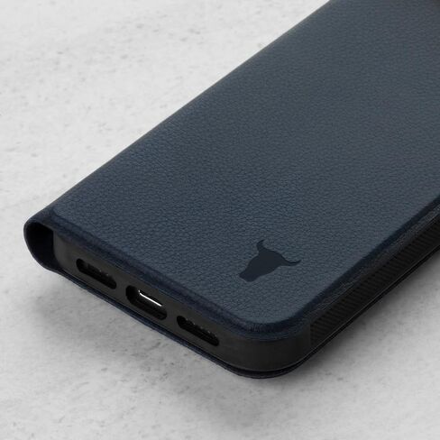 TORRO Leather Case Compatible with iPhone 14 Pro – Genuine Leather Bumper Case with Magnetically Detachable Cover with Kickstand (Black) in Saudi Arabia