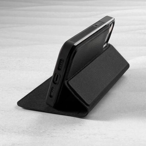 TORRO Leather Case Compatible with iPhone 14 Pro – Genuine Leather Bumper Case with Magnetically Detachable Cover with Kickstand (Black) in Saudi Arabia