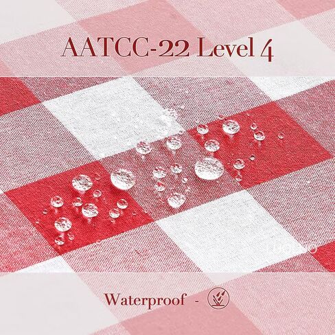Rectangle Tablecloth Faux Linen Table Cover Washable Table Cloth for Dining Parties Wedding Kitchen Restaurant (Brown,55×55) in Saudi Arabia