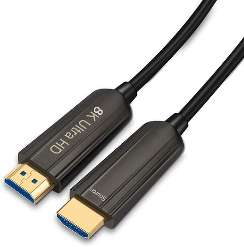 8K HDMI Fiber Optic Cable 100ft,High Speed HDMI 2.1 Cable Support with 18Gbps,Dynamic HDR10,eARC,HDCP2.2 in Kuwait