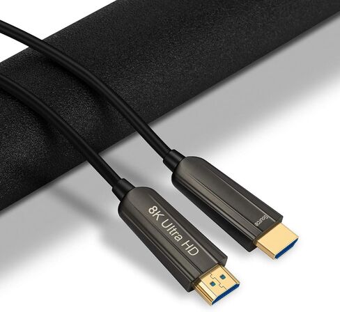 8K HDMI Fiber Optic Cable 100ft,High Speed HDMI 2.1 Cable Support with 18Gbps,Dynamic HDR10,eARC,HDCP2.2 in Kuwait