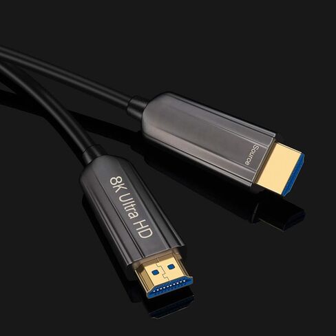 8K HDMI Fiber Optic Cable 100ft,High Speed HDMI 2.1 Cable Support with 18Gbps,Dynamic HDR10,eARC,HDCP2.2 in Kuwait
