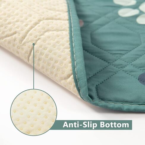 وسادات تبول للكلاب قابلة للغسل وقابلة لإعادة الاستخدام، وسادات تدريب مضادة للانزلاق للكلاب الصغيرة (أخضر داكن، 45.7 سم × 60.96 سم) in Kuwait