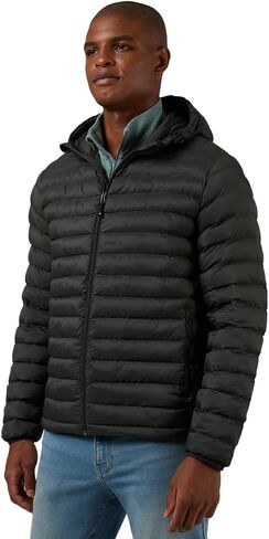 32 Degrees Heat Men's Lightweight Poly-Fill Packable Jacket | Zippered Pockets | Layering | Water Repellent in Saudi Arabia