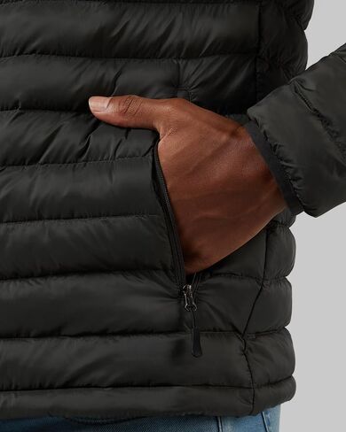 32 Degrees Heat Men's Lightweight Poly-Fill Packable Jacket | Zippered Pockets | Layering | Water Repellent in Saudi Arabia
