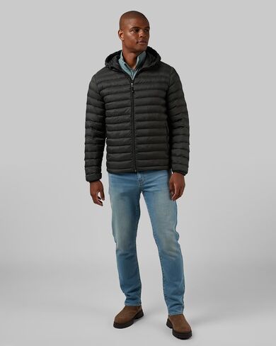 32 Degrees Heat Men's Lightweight Poly-Fill Packable Jacket | Zippered Pockets | Layering | Water Repellent in Saudi Arabia
