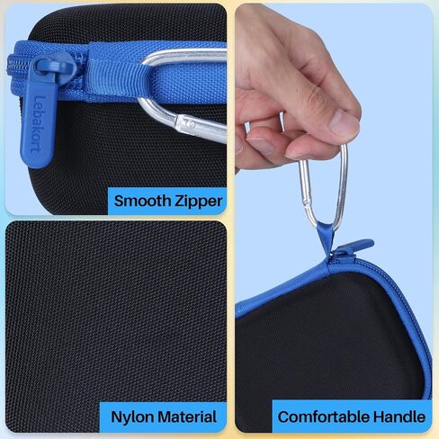 Lebakort Hard Case Compatible with Izzo Swami 6000 Handheld Golf GPS (Black + Blue Case) in Saudi Arabia