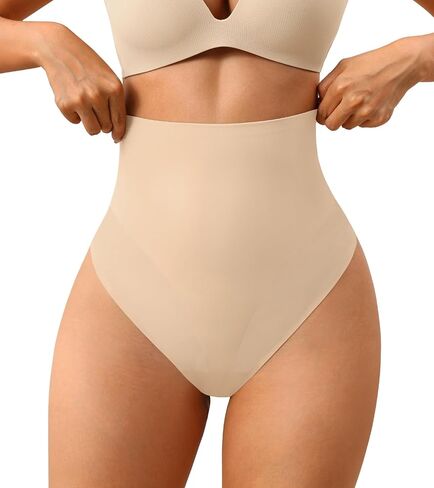 ASIMOON Shapewear for Women High Waisted Tummy Control Bikini Underwear Soft Mesh Body Shaper Slim High Cut Girdle Panties in Saudi Arabia
