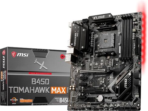 اللوحة الأم MSI Arsenal Gaming AMD Ryzen 2ND والجيل الثالث AM4 M.2 USB 3 DDR4 DVI HDMI Crossfire ATX (B450 TOMAHAWK MAX II) in Kuwait