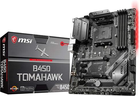 اللوحة الأم MSI Arsenal Gaming AMD Ryzen 2ND والجيل الثالث AM4 M.2 USB 3 DDR4 DVI HDMI Crossfire ATX (B450 TOMAHAWK MAX II) in Kuwait