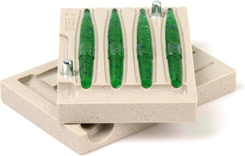 FatFish W150-4C Bait Mold Soft Plastiс Lure Making Injection Mold for Do-It Fishing Lures 3" in Kuwait