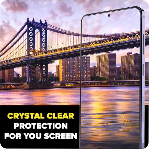واقي شاشة FlexiSchutz® ​​لهاتف Samsung Galaxy S24 PLUS مع أداة التثبيت، زجاج مقسى لواقي شاشة Samsung S24 PLUS، وضوح عالي الدقة، خالٍ من الفقاعات، مضاد للخدش [عبوة من قطعتين] in Saudi Arabia