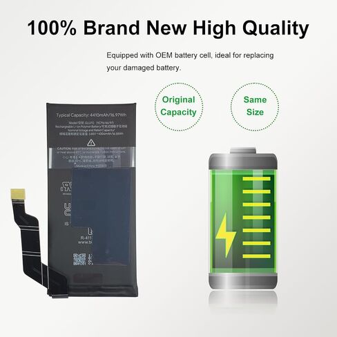 New Upgraded Battery for Pixel 6A, GLU7G Replacement Battery Compatible with Pixel 6A, with Repair Tools & Instruction in Saudi Arabia