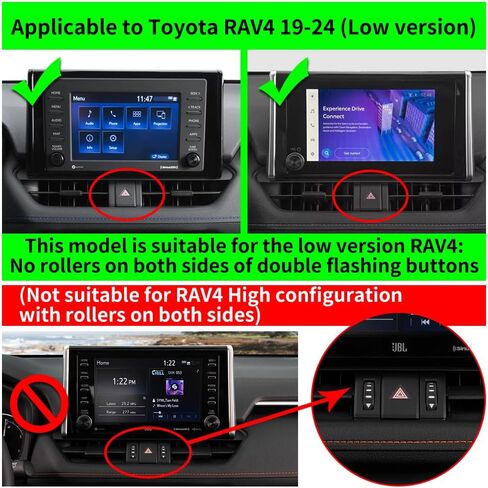 Car Phone Holder for 2019-2024 Toyota RAV4 LX XLE，2019-2024 Hybrid LE XLE SE Woodland XLE, Prime SE Auto Accessories Navigation Bracket Interior Decoration Cell Mobile Mount case Accessory in Kuwait