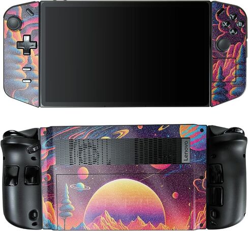 Glossy Glitter Gaming Skin Compatible with Lenovo Legion Go - Surreal Starscape - Premium 3M Vinyl Protective Wrap Decal Cover - Easy to Apply | Crafted in The USA by MightySkins in Saudi Arabia