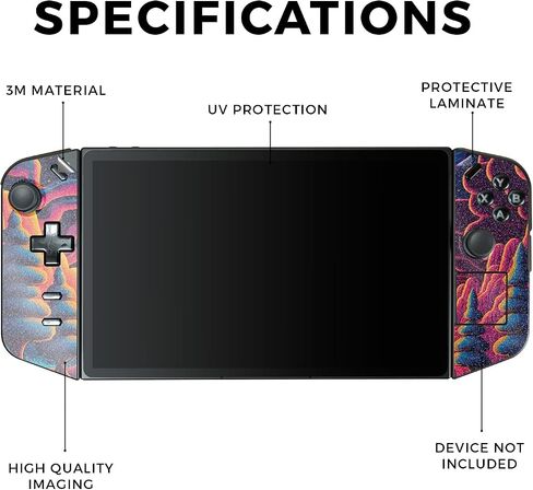 Glossy Glitter Gaming Skin Compatible with Lenovo Legion Go - Surreal Starscape - Premium 3M Vinyl Protective Wrap Decal Cover - Easy to Apply | Crafted in The USA by MightySkins in Saudi Arabia