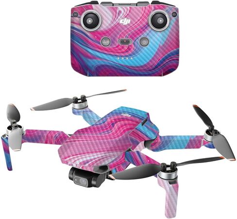 غلاف الطائرة بدون طيار متوافق مع DJI Mavic Mini Drone 2 - أرجواني مغسول - غطاء لاصق واقٍ من الفينيل 3M ممتاز - سهل الاستخدام | صُنع في الولايات المتحدة الأمريكية بواسطة MightySkins in Saudi Arabia