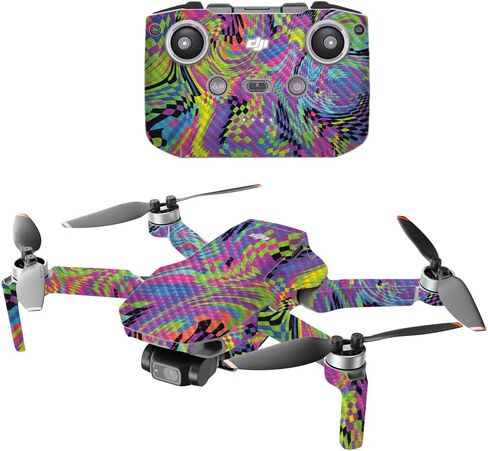 غلاف الطائرة بدون طيار متوافق مع DJI Mavic Mini Drone 2 - أرجواني مغسول - غطاء لاصق واقٍ من الفينيل 3M ممتاز - سهل الاستخدام | صُنع في الولايات المتحدة الأمريكية بواسطة MightySkins in Saudi Arabia