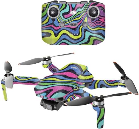 غلاف الطائرة بدون طيار متوافق مع DJI Mavic Mini Drone 2 - أرجواني مغسول - غطاء لاصق واقٍ من الفينيل 3M ممتاز - سهل الاستخدام | صُنع في الولايات المتحدة الأمريكية بواسطة MightySkins in Saudi Arabia
