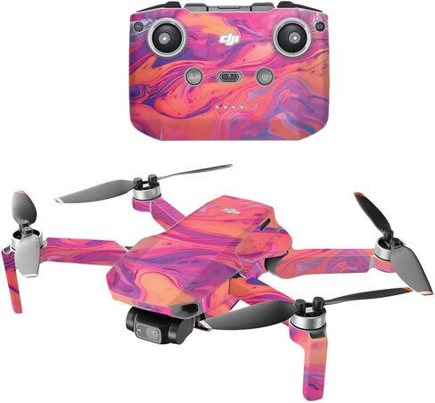 غلاف الطائرة بدون طيار متوافق مع DJI Mavic Mini Drone 2 - أرجواني مغسول - غطاء لاصق واقٍ من الفينيل 3M ممتاز - سهل الاستخدام | صُنع في الولايات المتحدة الأمريكية بواسطة MightySkins in Saudi Arabia