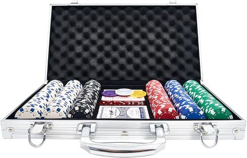 Poker Chips with Numbers,200PCS Poker Chip Set with Aluminum Travel Case,11.5 Gram Poker Set for Texas Holdem and Blackjack Gambling. in Saudi Arabia