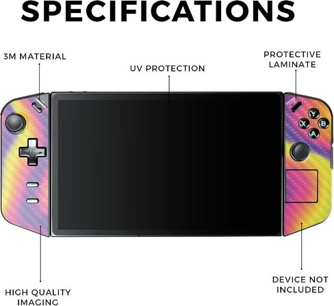 Glossy Glitter Gaming Skin Compatible with Lenovo Legion Go - Surreal Starscape - Premium 3M Vinyl Protective Wrap Decal Cover - Easy to Apply | Crafted in The USA by MightySkins in Saudi Arabia