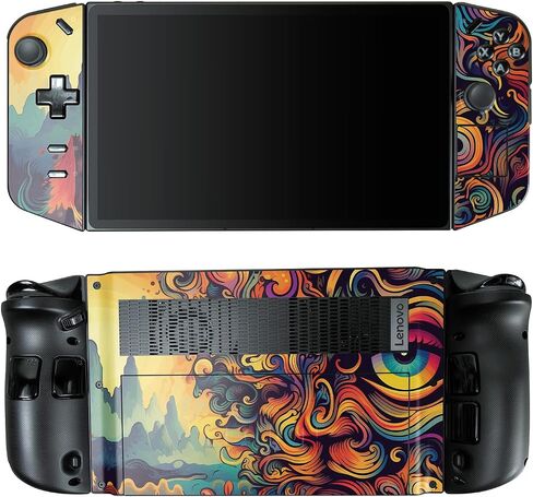 Glossy Glitter Gaming Skin Compatible with Lenovo Legion Go - Surreal Starscape - Premium 3M Vinyl Protective Wrap Decal Cover - Easy to Apply | Crafted in The USA by MightySkins in Saudi Arabia