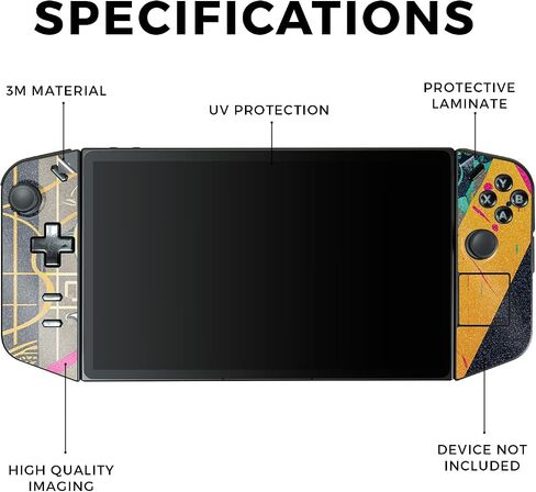 Glossy Glitter Gaming Skin Compatible with Lenovo Legion Go - Surreal Starscape - Premium 3M Vinyl Protective Wrap Decal Cover - Easy to Apply | Crafted in The USA by MightySkins in Saudi Arabia