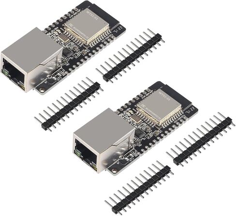 2 Pack WT32-ETH01 ESP32 Module Ethernet WiFi Bluetooth Development Board WT32-ETH01 Embedded Serial Port to Ethernet Converter Serial to WiFi&Bluetooth MCU Module in Saudi Arabia