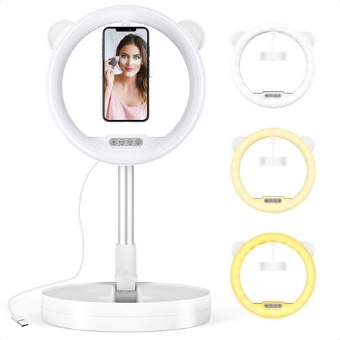 Zecti 18 Inch Ring Light with Stand Kit, 45W 6500K Detachable Large Ring Light for Live Streaming, YouTube, Tiktok, Makeup, Video, Hairdressing, Photography CRI90 in Saudi Arabia