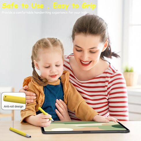 Kid-Friendly Stylus Pens for Touch Screens, Kid Tablet Stylus Pen Universal Children's Crayon Stylus Pen Compatible with Samsung, Kindle, iPad, iPhone, Android, Microsoft, Blue in Kuwait