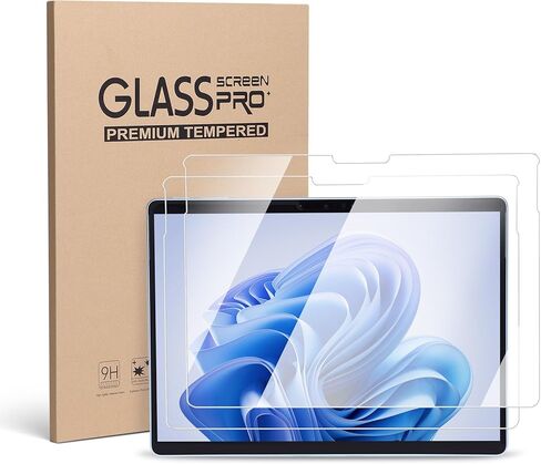 Omnpak 2 واقي شاشة لجهاز Surface Pro 11 2024/Microsoft Surface Pro 9/Surface Pro 10 13 بوصة، زجاج مقسى 9H، يدعم قلم السطح in Kuwait