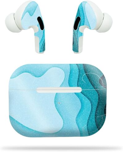 Headphone Skin Compatible with Apple AirPods Pro - Neon Diamond - Premium 3M Vinyl Protective Wrap Decal Cover - Easy to Apply | Crafted in The USA by MightySkins in Saudi Arabia