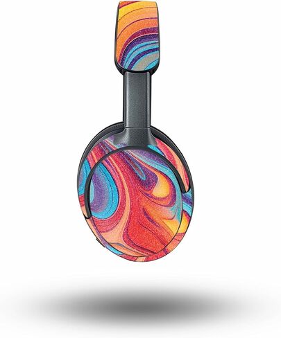 Glossy Glitter Headphone Skin Compatible with Bose QuietComfort Ultra - Orange Pour - Premium 3M Vinyl Protective Wrap Decal Cover - Easy to Apply | Crafted in The USA by MightySkins in Saudi Arabia