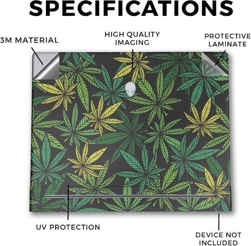 Laptop Skin Compatible with Alienware X16 R2 (2024) - Cannabis Culture - Premium 3M Vinyl Protective Wrap Decal Cover - Easy to Apply | Crafted in The USA by MightySkins in Saudi Arabia