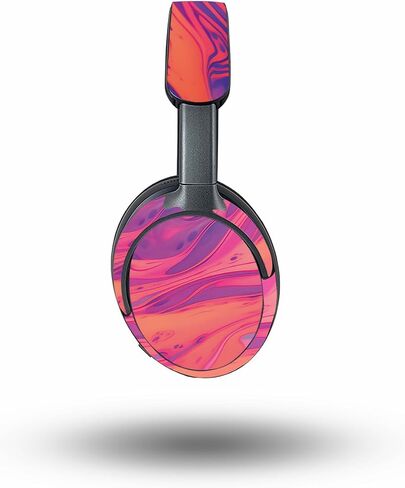 Glossy Glitter Headphone Skin Compatible with Bose QuietComfort Ultra - Orange Pour - Premium 3M Vinyl Protective Wrap Decal Cover - Easy to Apply | Crafted in The USA by MightySkins in Saudi Arabia