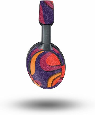 Glossy Glitter Headphone Skin Compatible with Bose QuietComfort Ultra - Orange Pour - Premium 3M Vinyl Protective Wrap Decal Cover - Easy to Apply | Crafted in The USA by MightySkins in Saudi Arabia