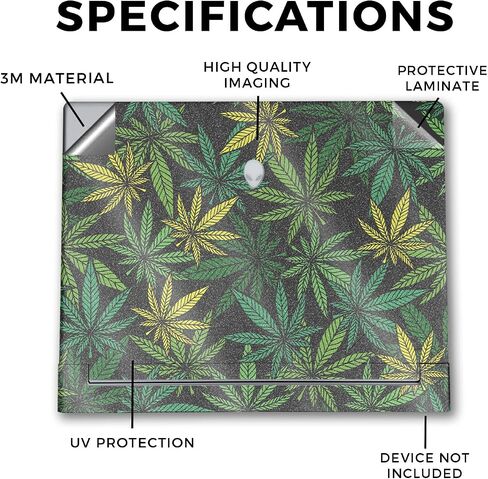 Laptop Skin Compatible with Alienware X16 R2 (2024) - Cannabis Culture - Premium 3M Vinyl Protective Wrap Decal Cover - Easy to Apply | Crafted in The USA by MightySkins in Saudi Arabia