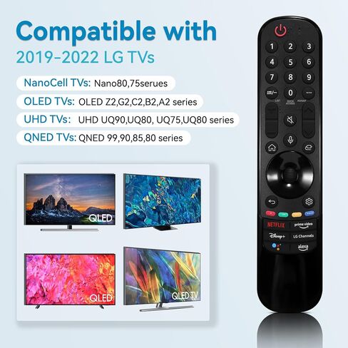 Voice Remote Replacement for LG-2017-2022 Smart TVs,for MR22GA MR21GA MR20GA MR19BA MR18BA MR650 AKB75855501 with Pointer and Voice Function,for LG2022 OLED QNED NanoCell UHD 4K 8K Smart TVs in Saudi Arabia