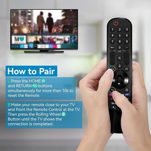 Voice Remote Replacement for LG-2017-2022 Smart TVs,for MR22GA MR21GA MR20GA MR19BA MR18BA MR650 AKB75855501 with Pointer and Voice Function,for LG2022 OLED QNED NanoCell UHD 4K 8K Smart TVs in Saudi Arabia